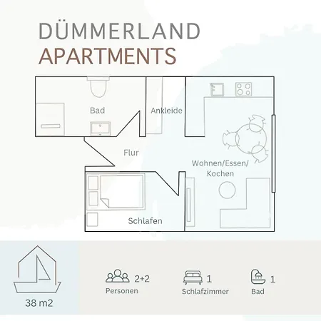 Duemmerland Apartments Lemförde Exterior foto